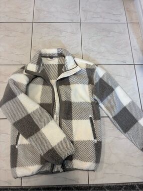Cozy Plaid Sherpa fleece Jacket